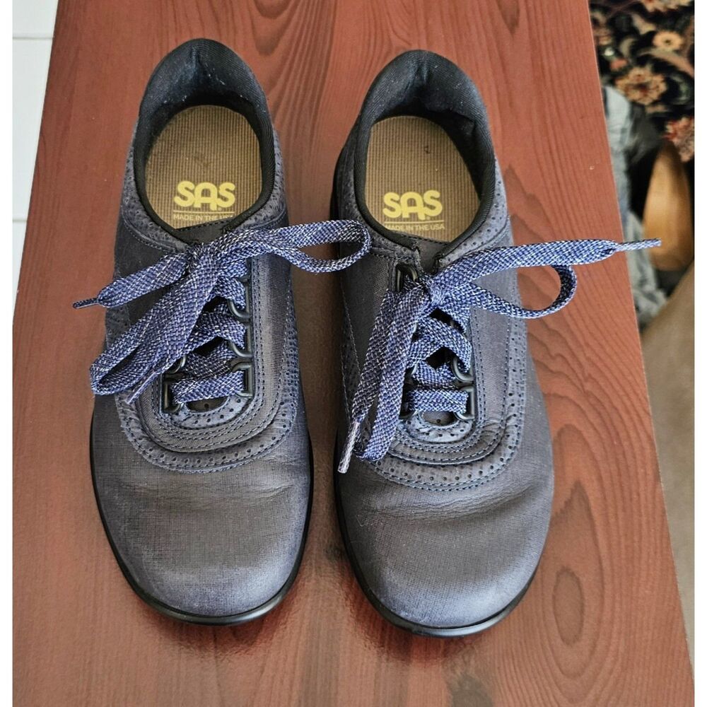 SAS Women’s Walk Easy Gray Leather Shoes SIZE 4 ½ M